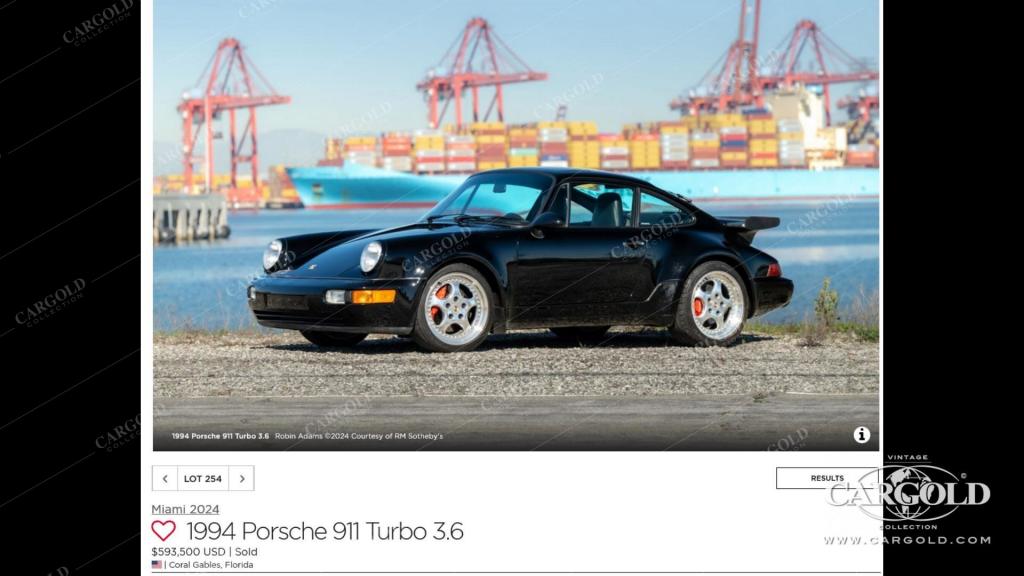 Cargold - Porsche 964 3.6 Turbo - All Black / Deutsches Fahrzeug  - Bild 13