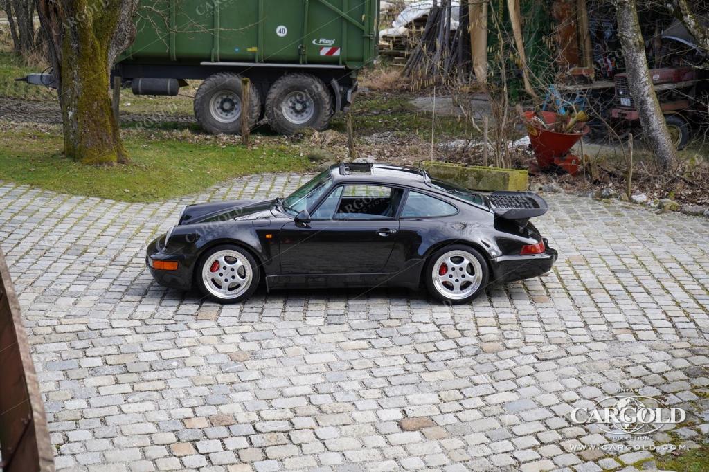 Cargold - Porsche 964 3.6 Turbo - All Black / Deutsches Fahrzeug  - Bild 32