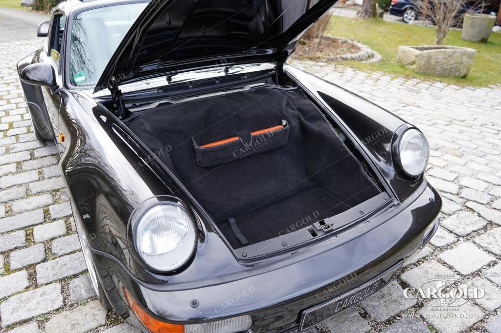 Cargold - Porsche 964 3.6 Turbo - All Black / Deutsches Fahrzeug  - Bild 47