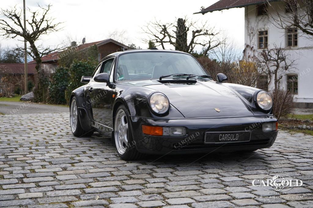 Cargold - Porsche 964 3.6 Turbo - All Black / Deutsches Fahrzeug  - Bild 6
