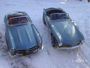 BMW 507, 300 SL, wintertime, post-war, Beuerberg, Stefan C. Luftschitz