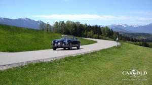1955 Aston Martin DB2 Vsntage on alpine roads