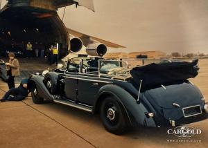 1942 Mercedes 770K Offener Tourenwagen, gepanzert, Verladung Antonov, Sacramento Airfield, Stefan C. Luftschitz