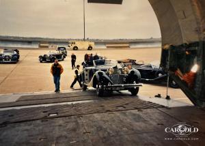 1939 Mercedes 770 K Cabriolet D, Verladung Antonov, Sacramento Airfield