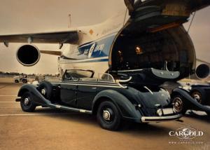 1939 Mercedes 770K Pullman Cabriolet F, Verladung Antonov, Sacramento Airfield, collector car, Stefan C. Luftschitz