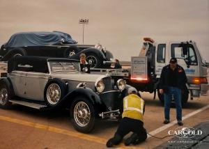 1931 Mercedes 770K Cabriolet D, Verladung Antonov, Airfield Sacramento, Stefan C. Luftschitz