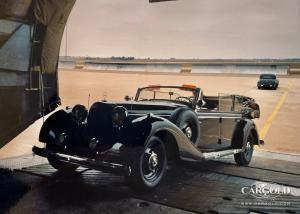 1940 Mercedes 770K Offener Tourenwagen, Verladung Antonov, Sacramento Airfield, Stefan C. Luftschitz