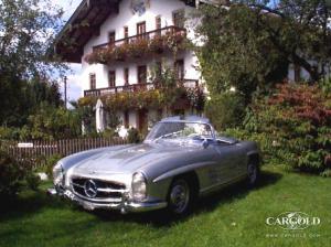 Mercedes 300 SL Roadster 1957, original rudge, post-war, Stefan C. Luftschitz, Beuerberg