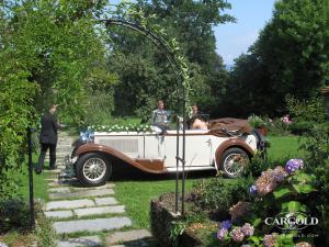 Mercedes 460 NuÌˆrburg, pre-war, Hochzeit Luftschitz, Beuerberg, Riedering