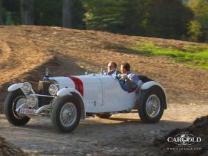 Mercedes SSK in voller Fahrt, pre-war, Stefan C. Luftschitz, Beuerberg, Riedering 