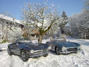 Sportwagen - Rivalen: Mercedes 300 SL, BMW 507, Beuerberg, Winter, Stefan C. Luftschitz, Beuerberg, Riedering 