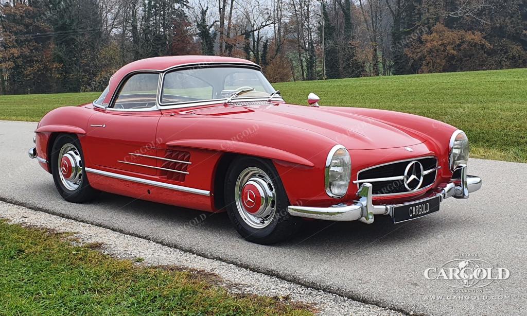 Cargold - Mercedes 300 SL Roadster - Matching No., Hardtop, Chromfelgen, 1A authentisch!  - Bild 0