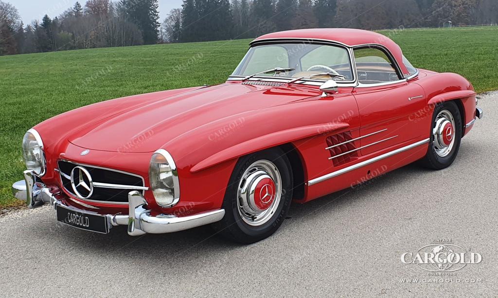Cargold - Mercedes 300 SL Roadster - Matching No., Hardtop, Chromfelgen, 1A authentisch!  - Bild 10