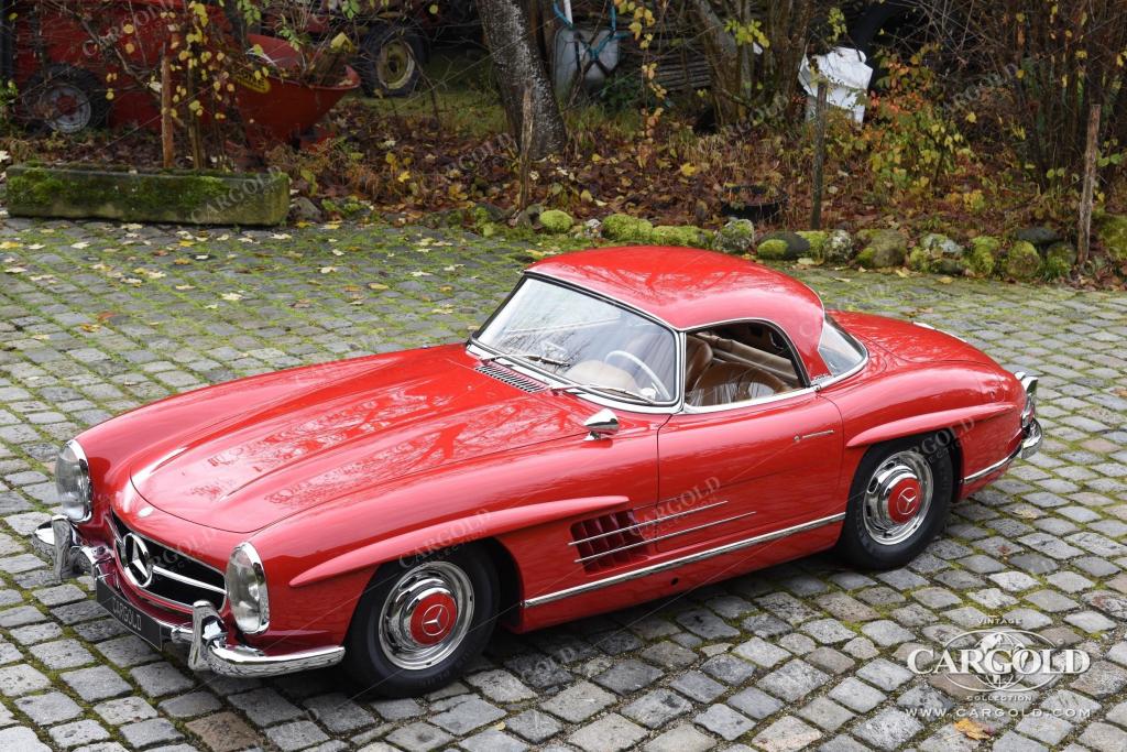 Cargold - Mercedes 300 SL Roadster - Matching No., Hardtop, Chromfelgen, 1A authentisch!  - Bild 12