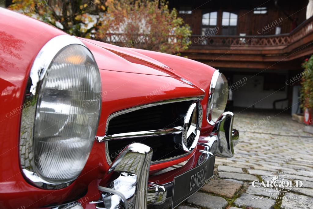 Cargold - Mercedes 300 SL Roadster - Matching No., Hardtop, Chromfelgen, 1A authentisch!  - Bild 17