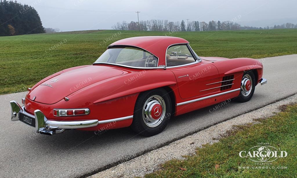Cargold - Mercedes 300 SL Roadster - Matching No., Hardtop, Chromfelgen, 1A authentisch!  - Bild 6