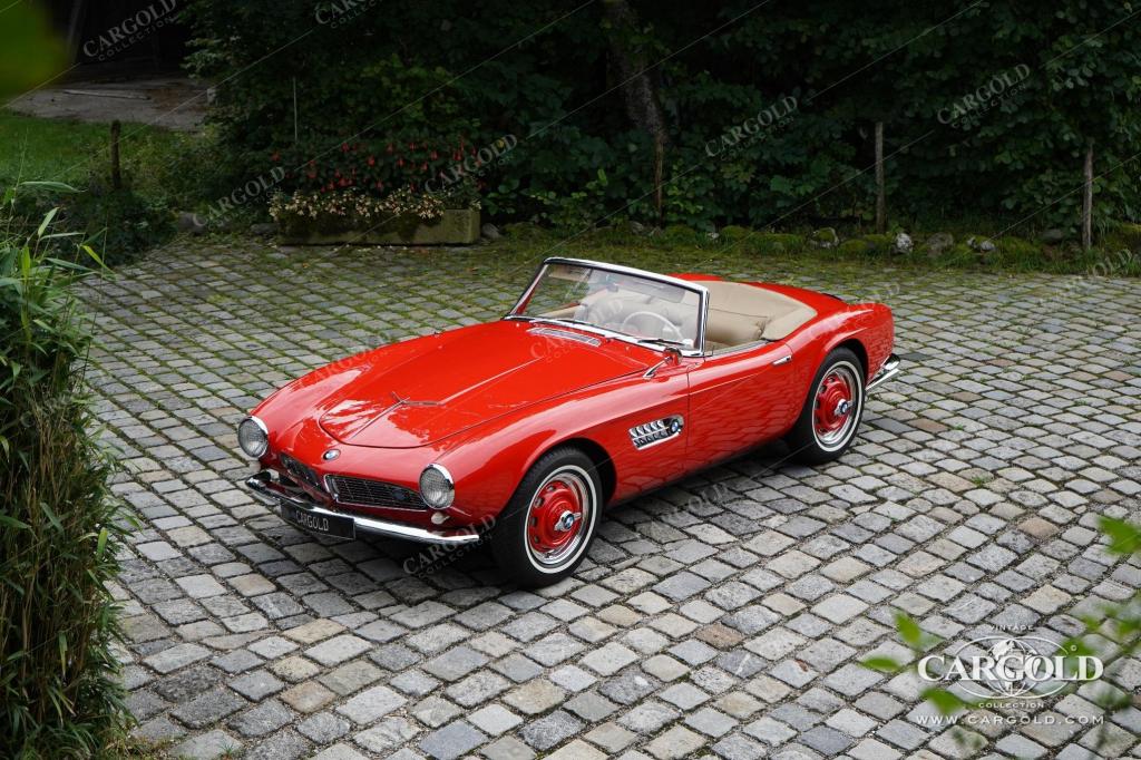 Cargold - BMW 507 Roadster Serie II - Hardtop, Matching, Rudge   - Bild 23