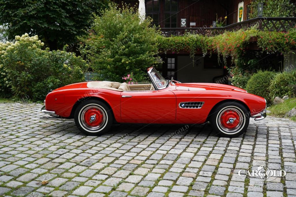 Cargold - BMW 507 Roadster Serie II - Hardtop, Matching, Rudge   - Bild 9