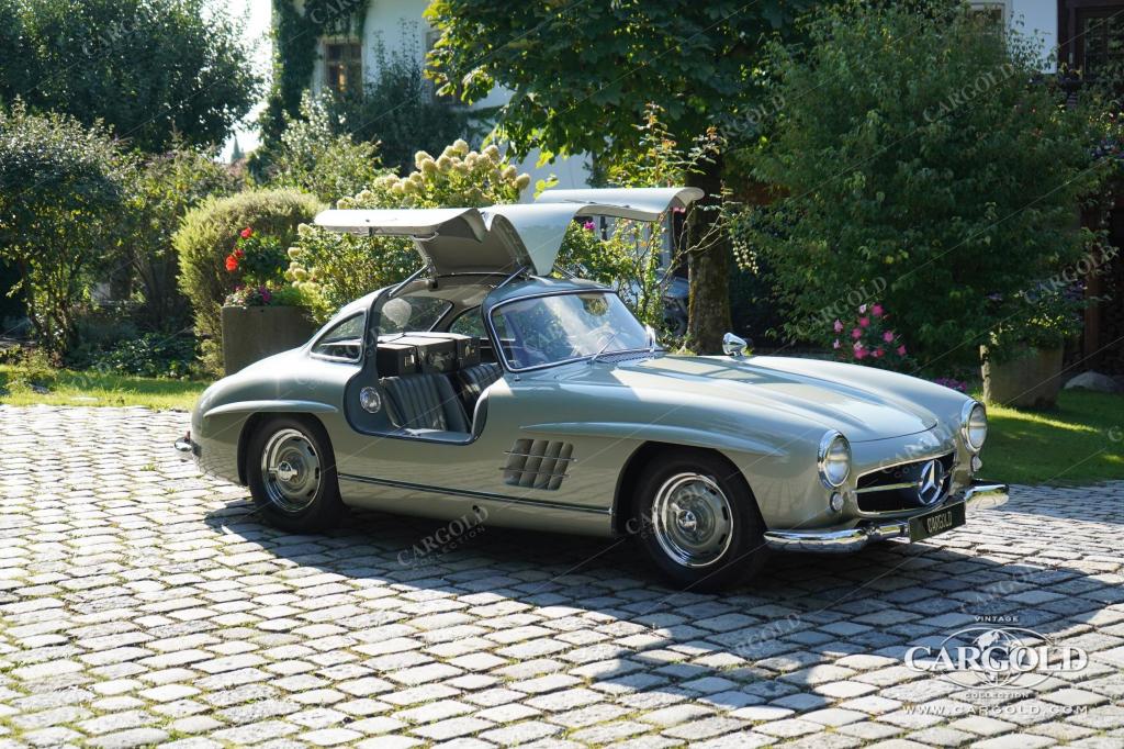 Cargold - Mercedes 300 SL Flügeltürer - Rudge, Vollrestauriert  - Bild 12