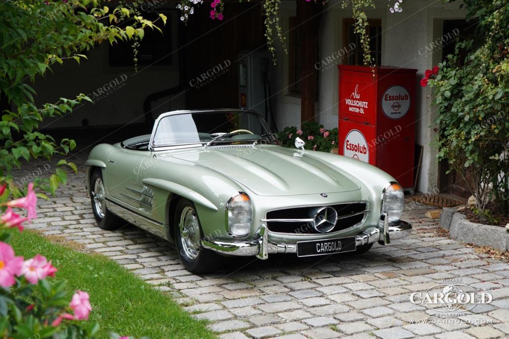 Cargold - Mercedes 300 SL Roadster - Factory Rudge Wheels  - Bild 0