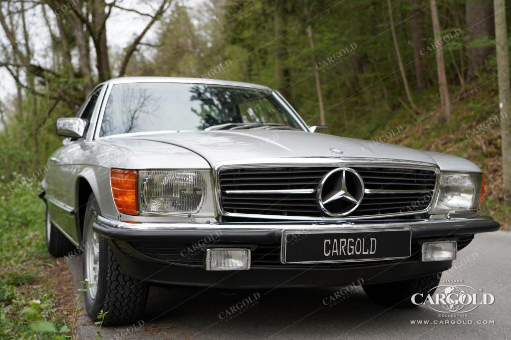 Cargold - Mercedes 450 SLC 5.0 - 1A! silber, Velours blau  - Bild 9