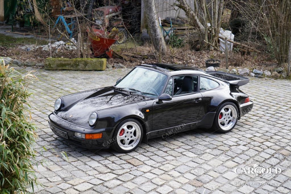 Cargold - Porsche 964 3.6 Turbo - All Black / Deutsches Fahrzeug  - Bild 0