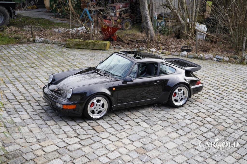 Cargold - Porsche 964 3.6 Turbo - All Black / Deutsches Fahrzeug  - Bild 16