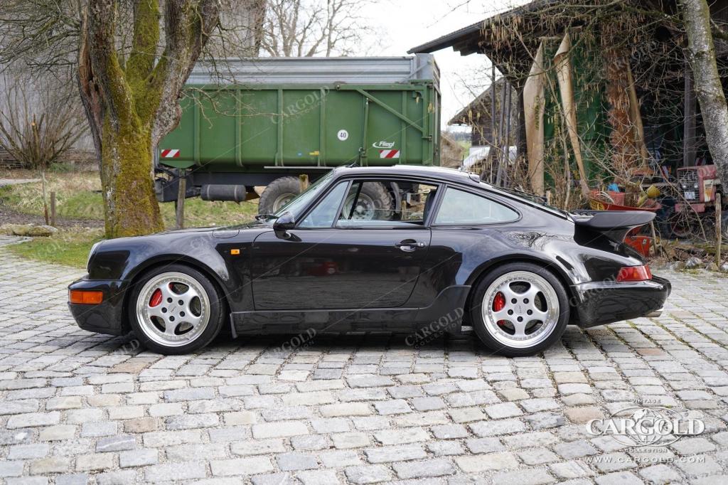 Cargold - Porsche 964 3.6 Turbo - All Black / Deutsches Fahrzeug  - Bild 25