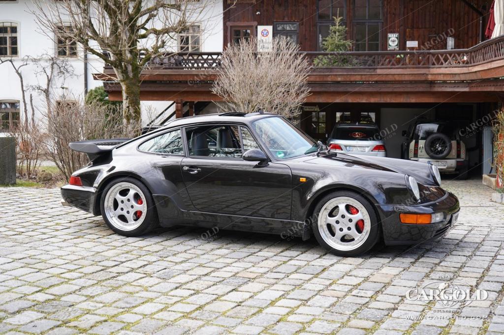 Cargold - Porsche 964 3.6 Turbo - All Black / Deutsches Fahrzeug  - Bild 4