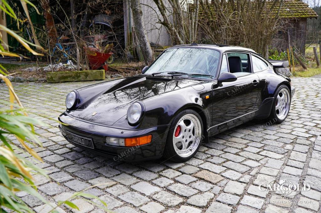 Cargold - Porsche 964 3.6 Turbo - All Black / Deutsches Fahrzeug  - Bild 9