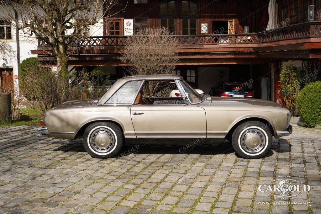 Cargold - Mercedes 280 SL Pagode - Original Möwengrau Met.! Erstleder! Ex. Schumacher  - Bild 4