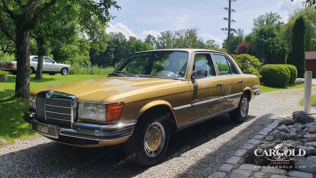 Cargold - Mercedes 350 SE - Ikonengold / Velours grün, Klimaanlage, geringe Laufleistung, Ausnahmefahrzeug  - Bild 10