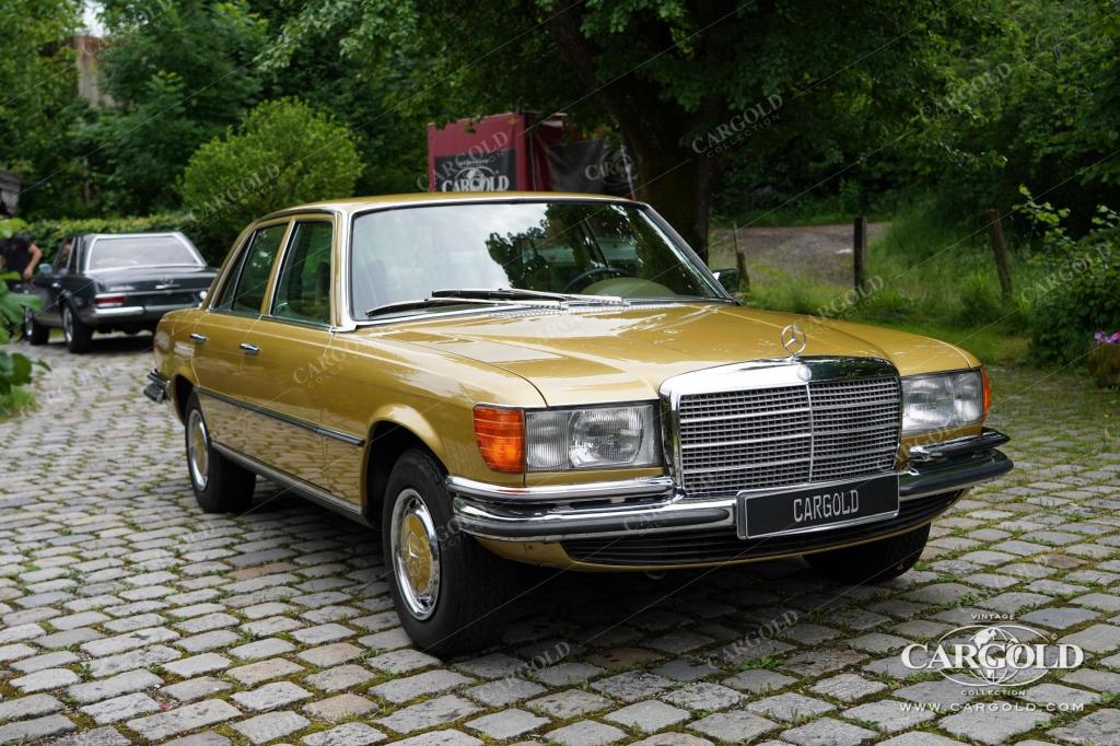 Cargold - Mercedes 350 SE - Ikonengold / Velours grün, Klimaanlage, geringe Laufleistung, Ausnahmefahrzeug  - Bild 13