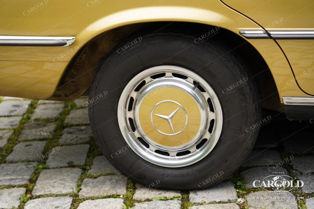 Cargold - Mercedes 350 SE - Ikonengold / Velours grün, Klimaanlage, geringe Laufleistung, Ausnahmefahrzeug  - Bild 16
