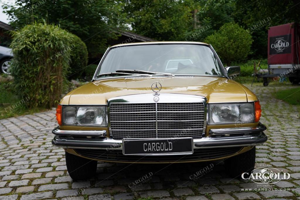 Cargold - Mercedes 350 SE - Ikonengold / Velours grün, Klimaanlage, geringe Laufleistung, Ausnahmefahrzeug  - Bild 17