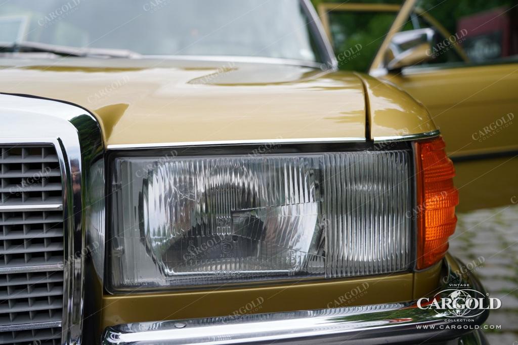 Cargold - Mercedes 350 SE - Ikonengold / Velours grün, Klimaanlage, geringe Laufleistung, Ausnahmefahrzeug  - Bild 22
