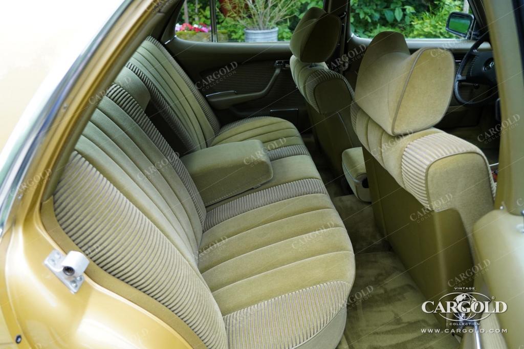 Cargold - Mercedes 350 SE - Ikonengold / Velours grün, Klimaanlage, geringe Laufleistung, Ausnahmefahrzeug  - Bild 3