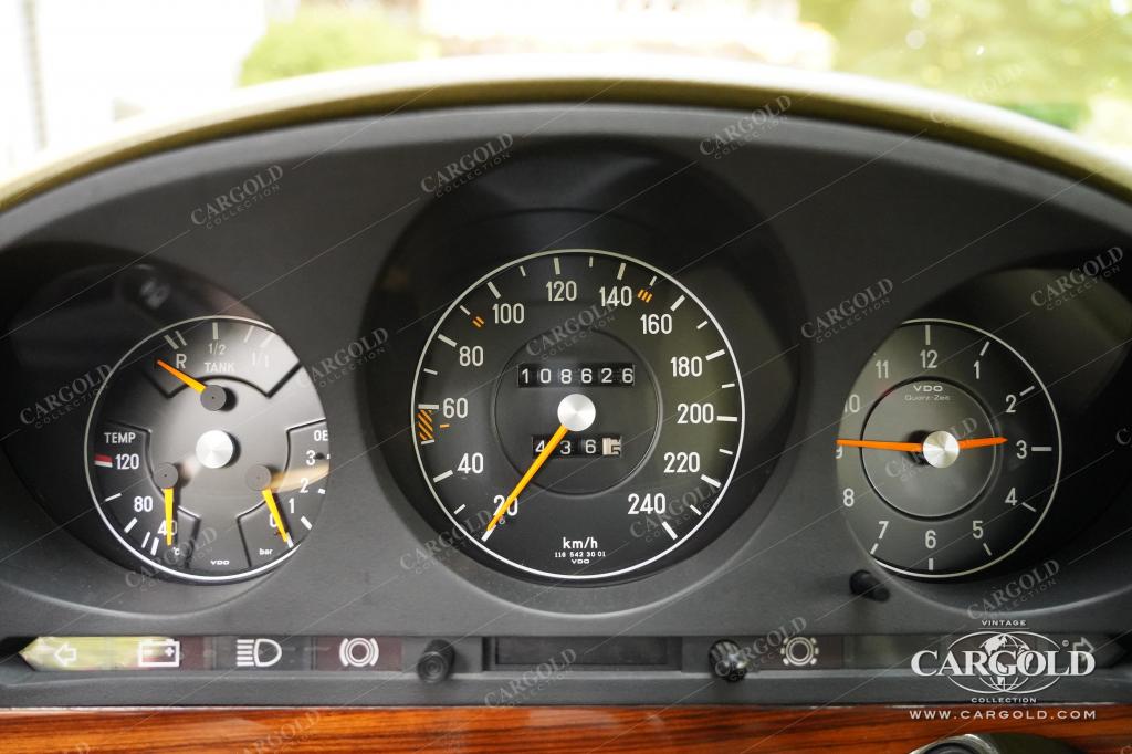 Cargold - Mercedes 350 SE - Ikonengold / Velours grün, Klimaanlage, geringe Laufleistung, Ausnahmefahrzeug  - Bild 5