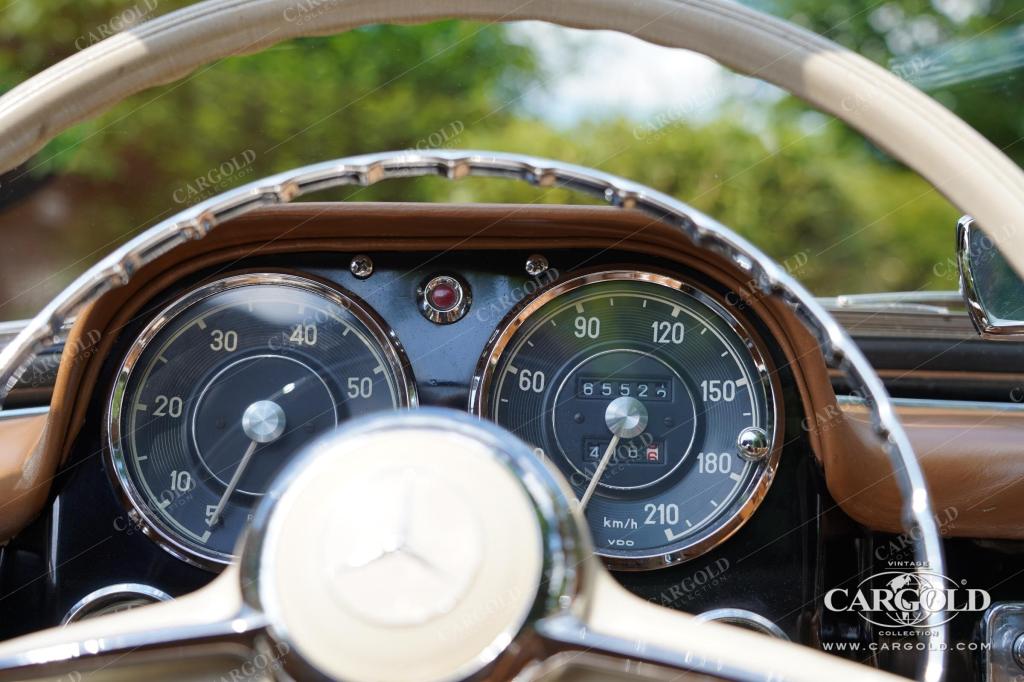 Cargold - Mercedes 190 SL Roadster - Deutsche EZ/ Nur zwei Vorbesitzer   - Bild 15