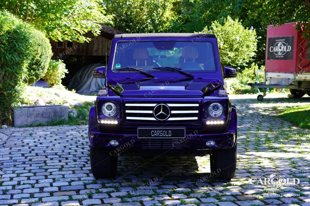 Cargold - Mercedes G500 Cabriolet - 2. Hand /erst 20.740km! /Designo Sonderlackierung  - Bild 4