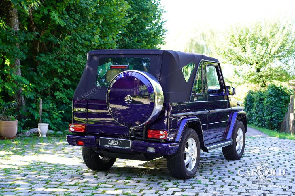 Cargold - Mercedes G500 Cabriolet - 2. Hand /erst 20.740km! /Designo Sonderlackierung  - Bild 8