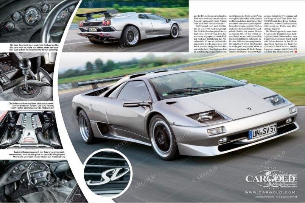 Cargold - Lamborghini Diablo SV  - Pressewagen / Erst 67.100km!   - Bild 4