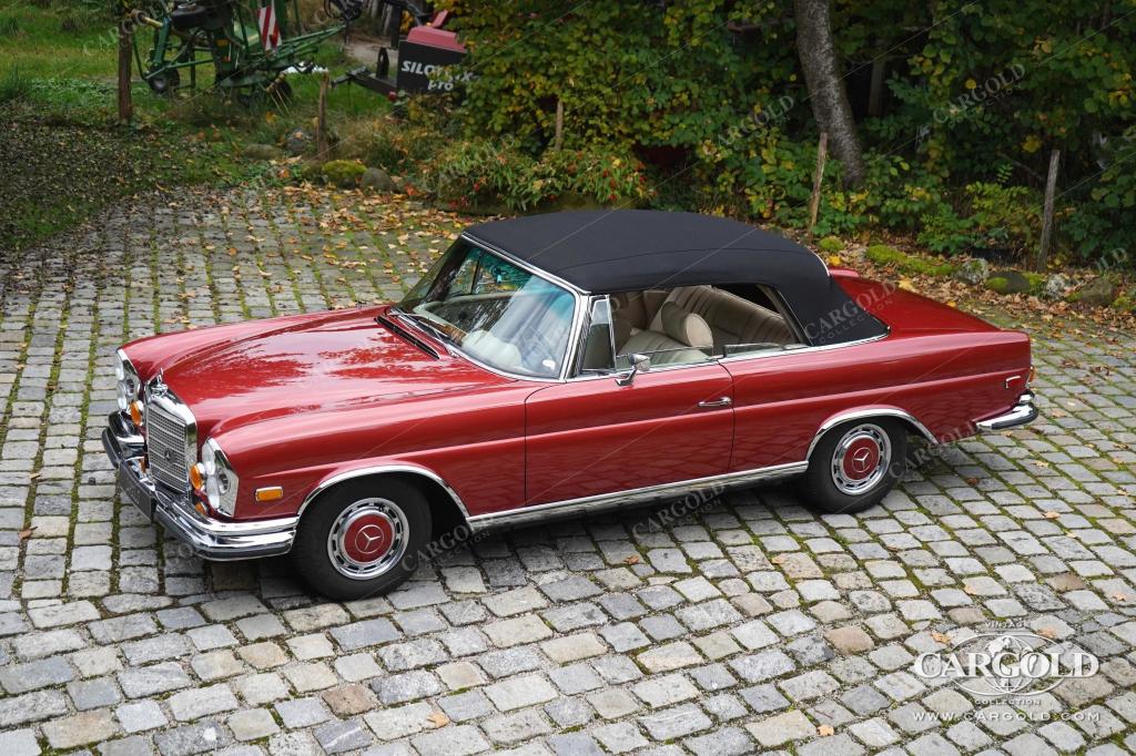 Cargold - Mercedes 280 SE 3.5 Cabriolet  - Original 571 H Dunkelrot Metallic  - Bild 0