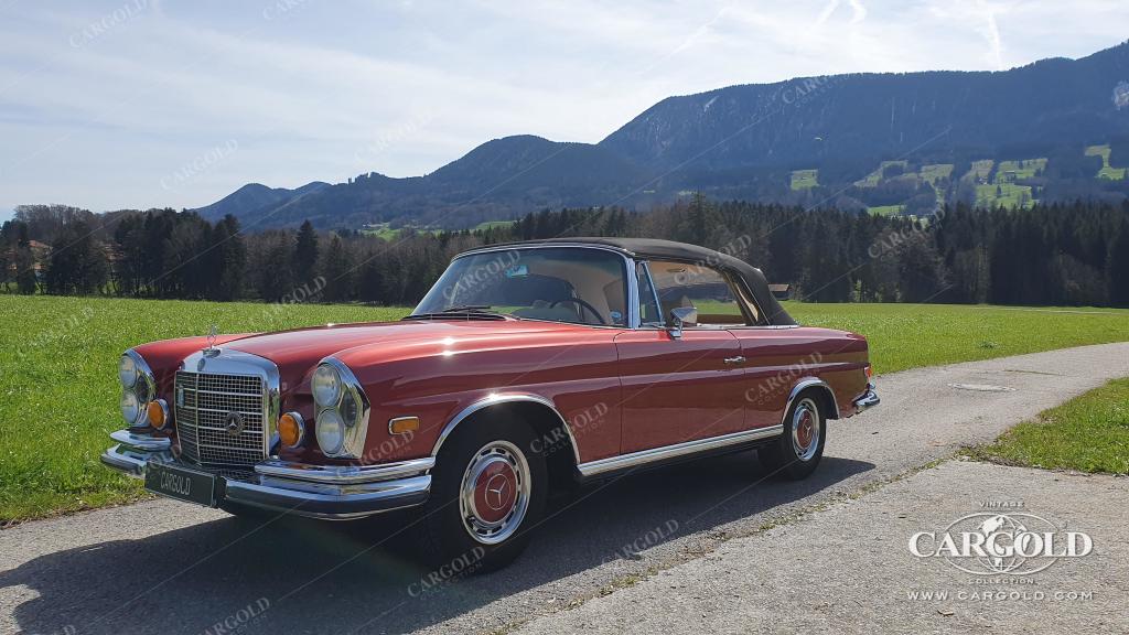 Cargold - Mercedes 280 SE 3.5 Cabriolet  - Original 571 H Dunkelrot Metallic  - Bild 10