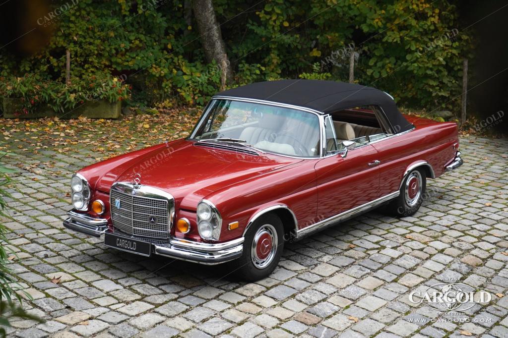 Cargold - Mercedes 280 SE 3.5 Cabriolet  - Original 571 H Dunkelrot Metallic  - Bild 14