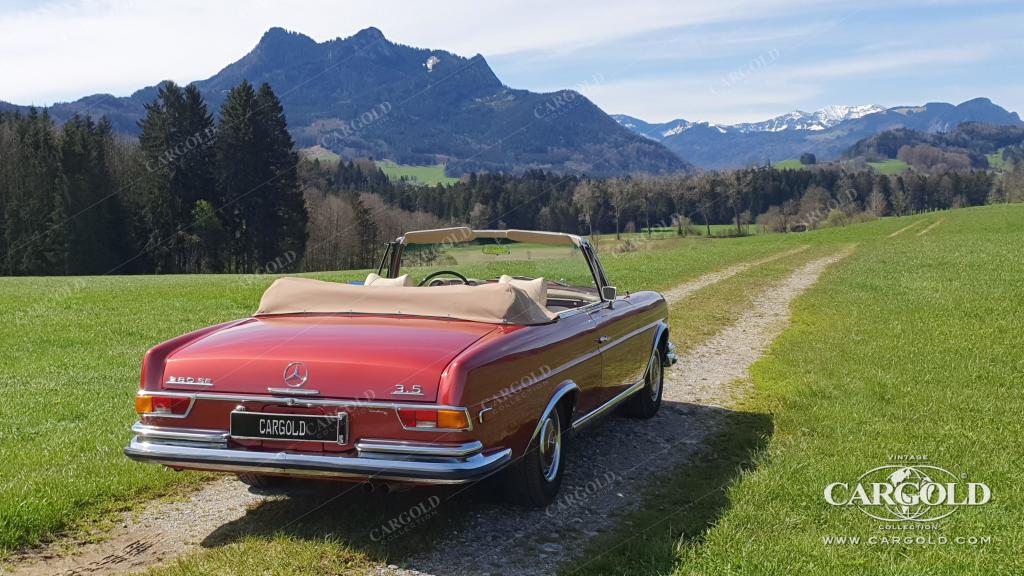 Cargold - Mercedes 280 SE 3.5 Cabriolet  - Original 571 H Dunkelrot Metallic  - Bild 18