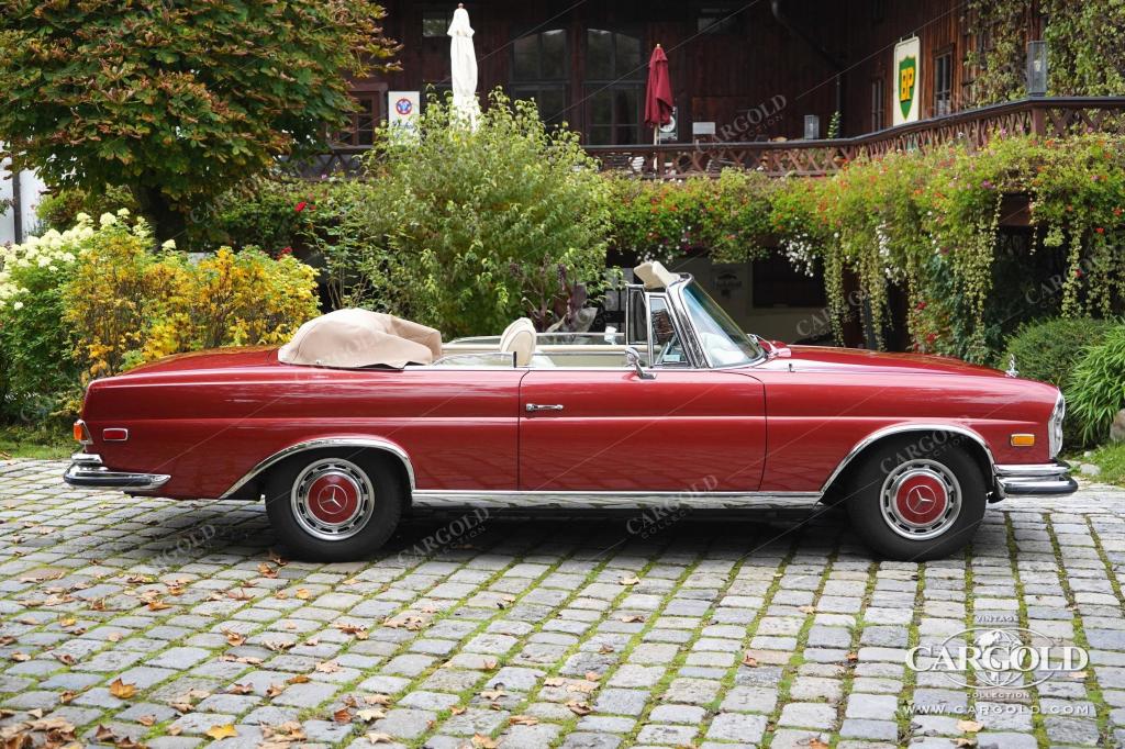 Cargold - Mercedes 280 SE 3.5 Cabriolet  - Original 571 H Dunkelrot Metallic  - Bild 24