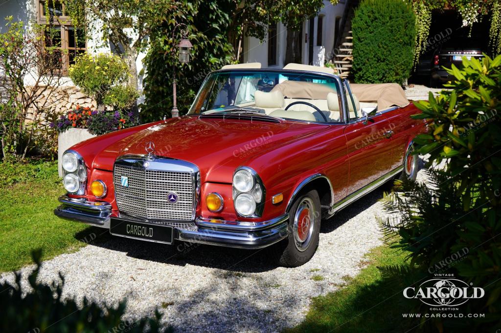 Cargold - Mercedes 280 SE 3.5 Cabriolet  - Original 571 H Dunkelrot Metallic  - Bild 26