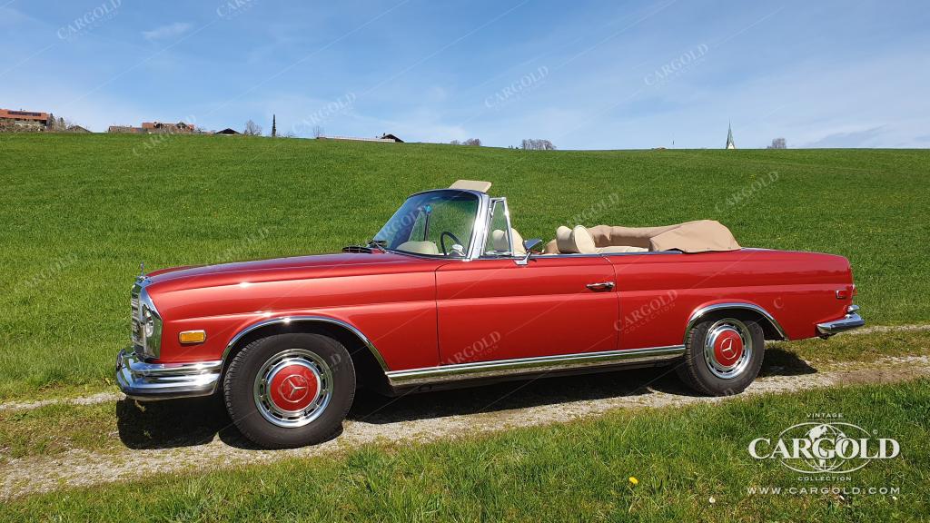 Cargold - Mercedes 280 SE 3.5 Cabriolet  - Original 571 H Dunkelrot Metallic  - Bild 2