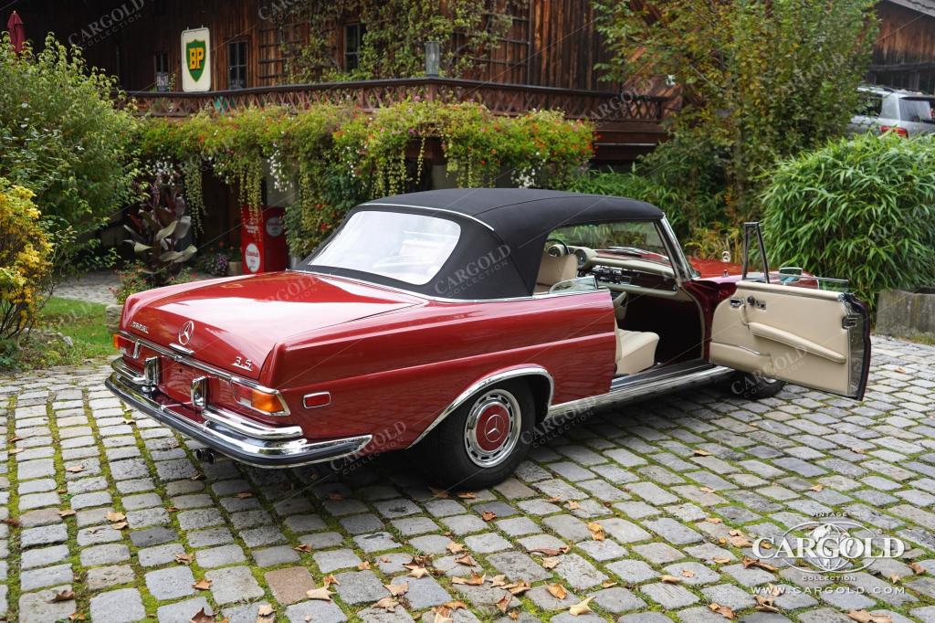 Cargold - Mercedes 280 SE 3.5 Cabriolet  - Original 571 H Dunkelrot Metallic  - Bild 38